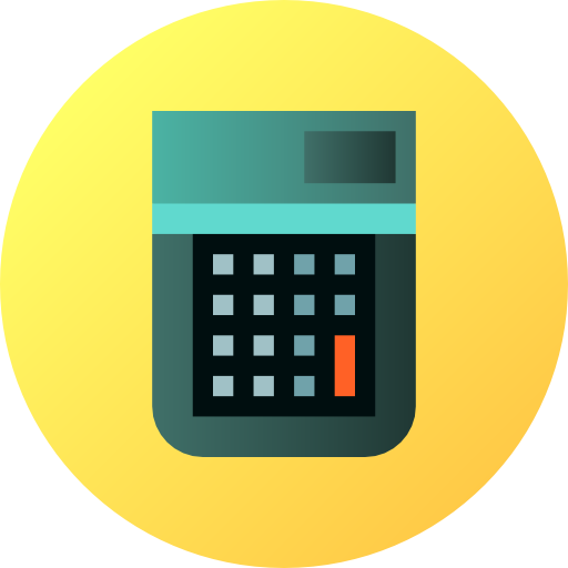 calculatrice Flat Circular Gradient Icône