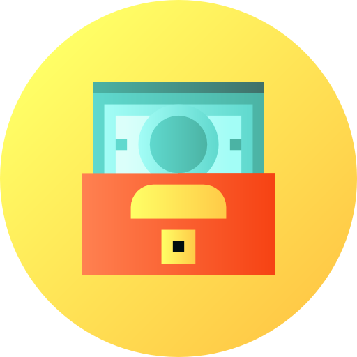 Wallet Flat Circular Gradient icon