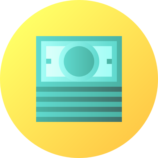 Money Flat Circular Gradient icon