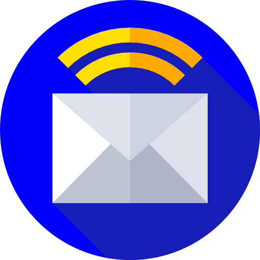 郵便 Flat Circular Flat icon