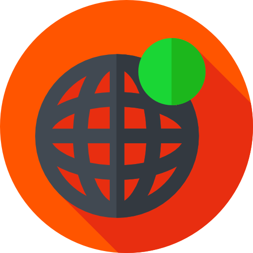 Глобус Flat Circular Flat иконка