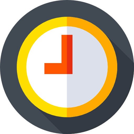 klok Flat Circular Flat icoon
