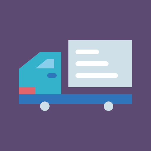 Delivery truck Berkahicon Flat icon