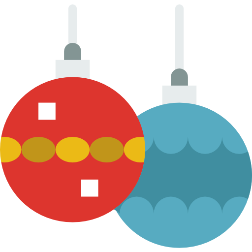 Christmas ball prettycons Flat icon