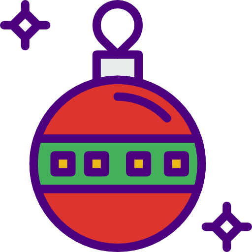 クリスマスボール prettycons Lineal Color icon
