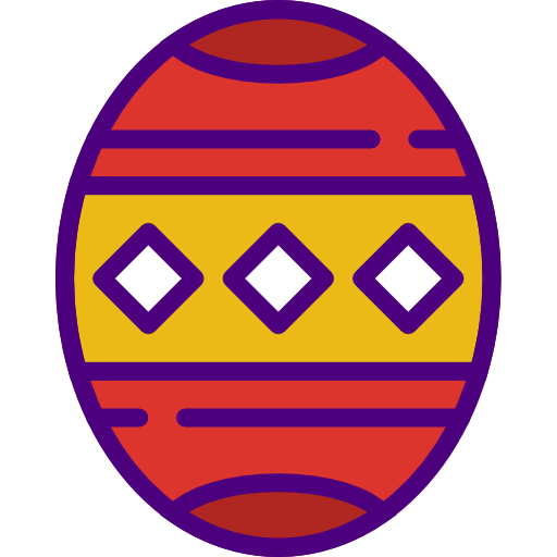 пасхальное яйцо prettycons Lineal Color иконка