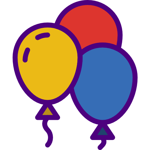 luftballons prettycons Lineal Color icon