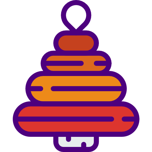 Christmas tree prettycons Lineal Color icon