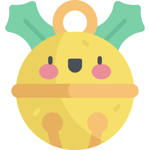 Jingle bell Kawaii Flat icon