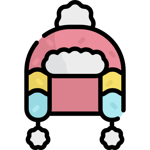 Winter hat Kawaii Lineal color icon