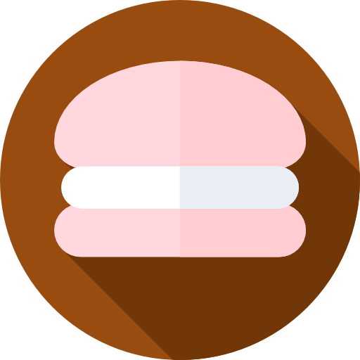 마카롱 Flat Circular Flat icon