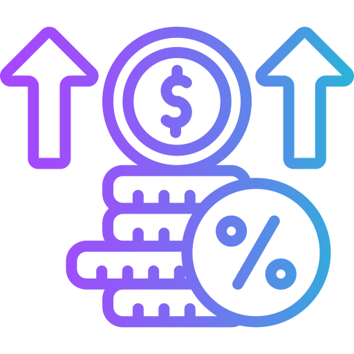 Interest rate Generic gradient outline icon