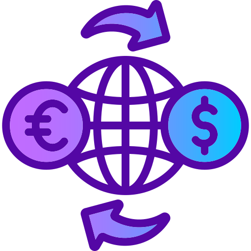 Exchange rate Generic gradient lineal-color icon