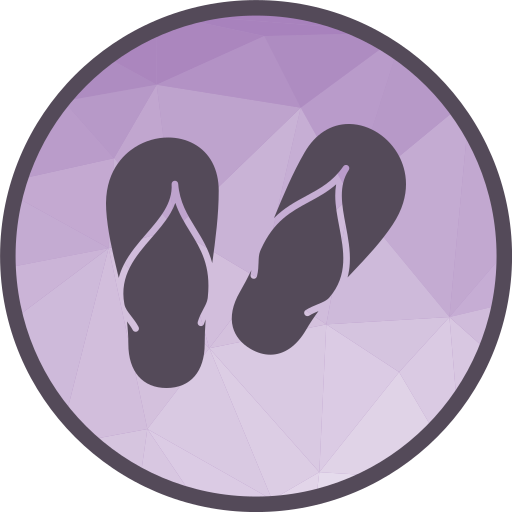 flip-flops Generic color lineal-color icon