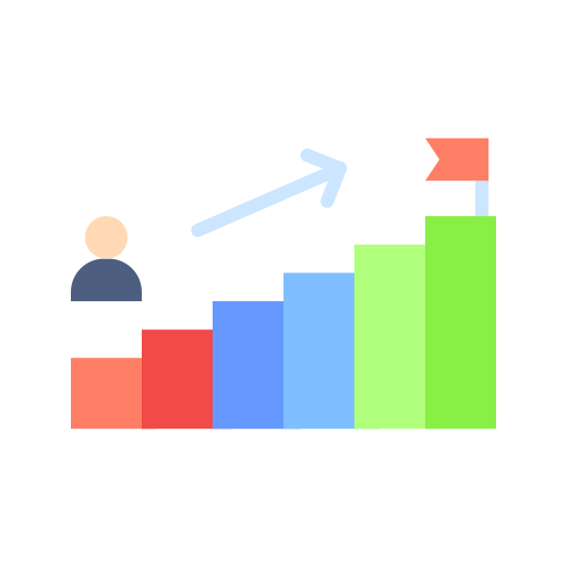 Career growth Generic color fill icon