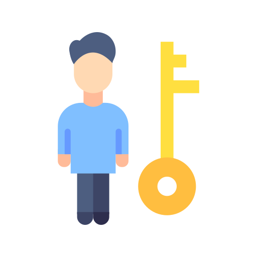 Key person Generic color fill icon