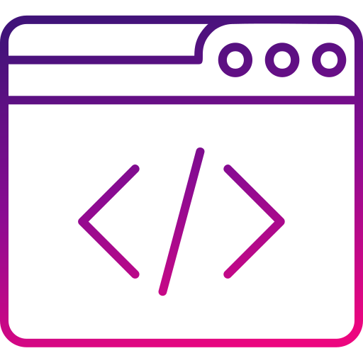 programmation web Generic gradient outline Icône