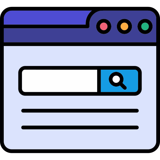motor de búsqueda web Generic color lineal-color icono