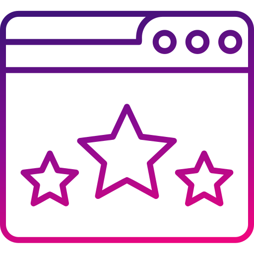 Web rating Generic gradient outline icon