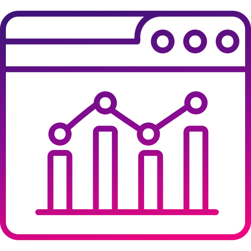 analisi web Generic gradient outline icona