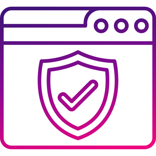 Web security Generic gradient outline icon