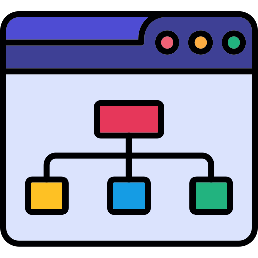 サイトマップ Generic color lineal-color icon
