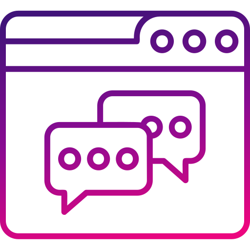 internetchat Generic gradient outline icon