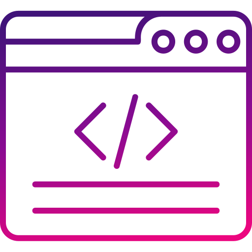 웹 개발 Generic gradient outline icon