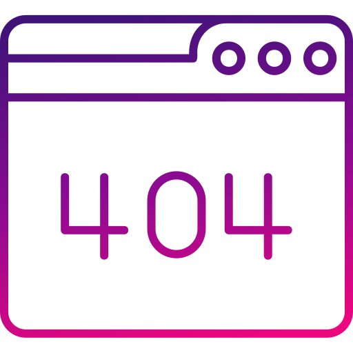 エラー404 Generic gradient outline icon