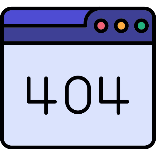 エラー404 Generic color lineal-color icon