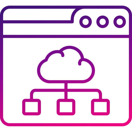 Cloud computing Generic gradient outline icon