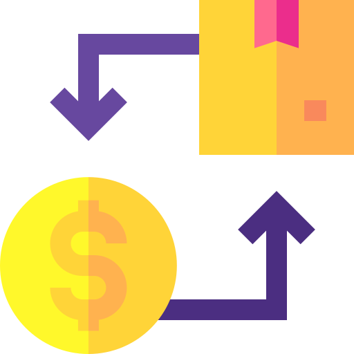 Cash flow Basic Straight Flat icon