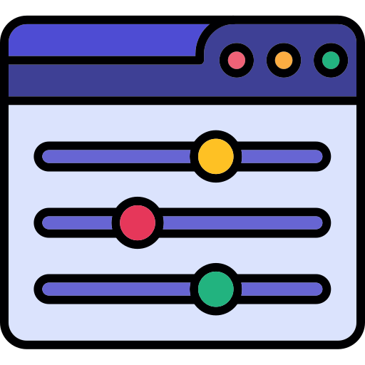 ajustamiento Generic color lineal-color icono