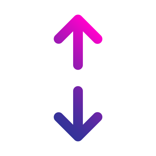 Две стрелы Generic gradient outline иконка