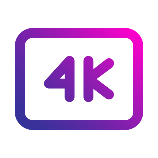 4k film Generic gradient outline icon