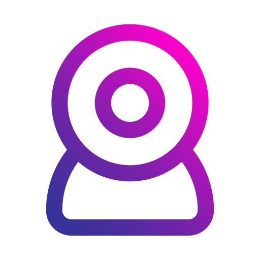 webcam Generic gradient outline icoon