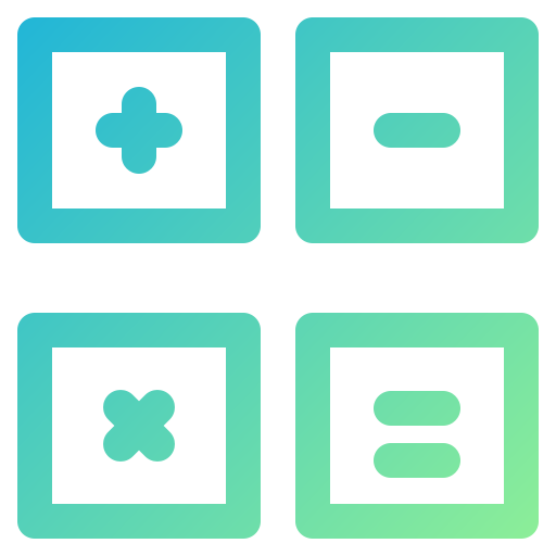 Calculate Generic gradient outline icon