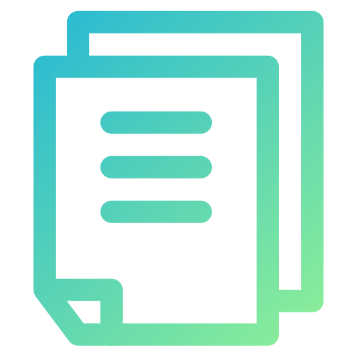 Document Generic gradient outline icon