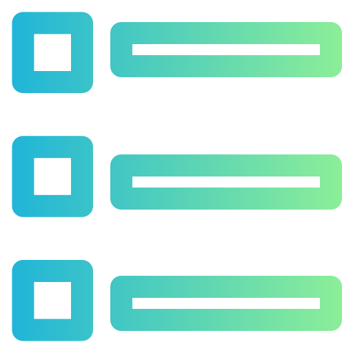 メニュー Generic gradient outline icon