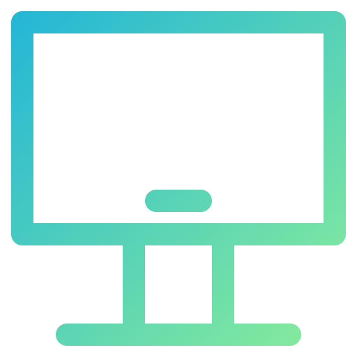 monitor Generic gradient outline icoon