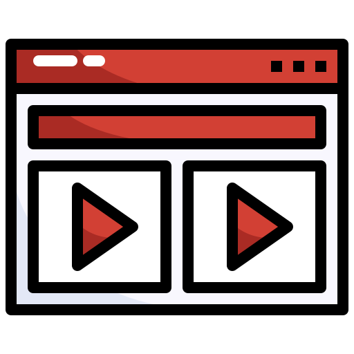 Video Generic color lineal-color icon