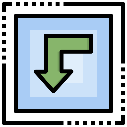 Left Generic color lineal-color icon