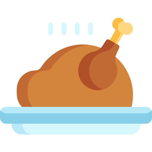 Roasted chicken Special Flat icon