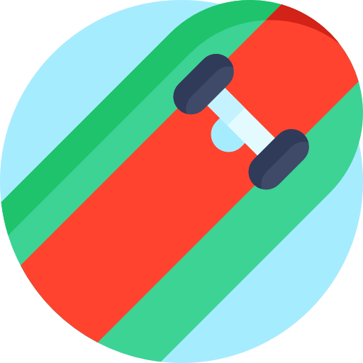 patineta Detailed Flat Circular Flat icono