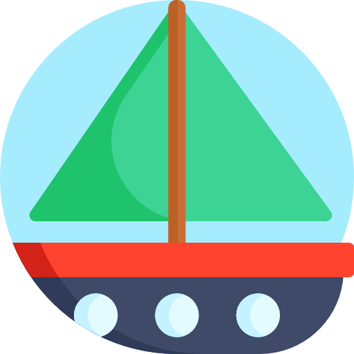 ヨット Detailed Flat Circular Flat icon