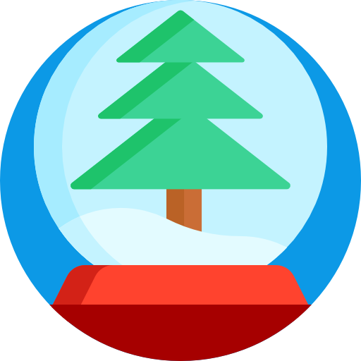 Śnieżna kula Detailed Flat Circular Flat ikona