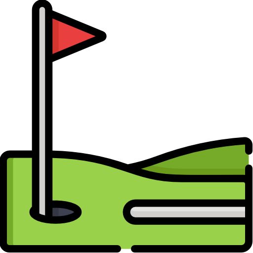 terrain de golf Special Lineal color Icône