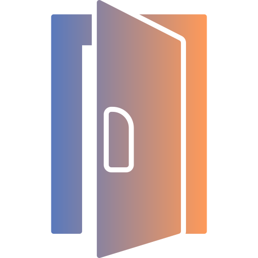 drzwi Generic gradient fill ikona
