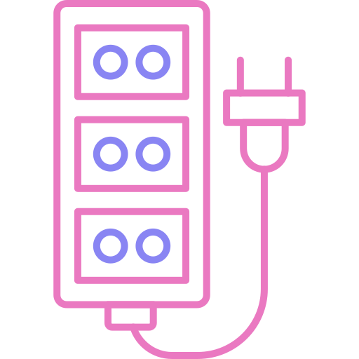 cable de extensión Generic color outline icono