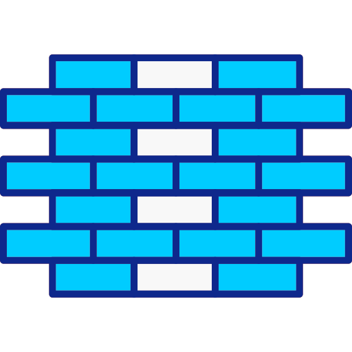 muro di mattoni Generic color lineal-color icona